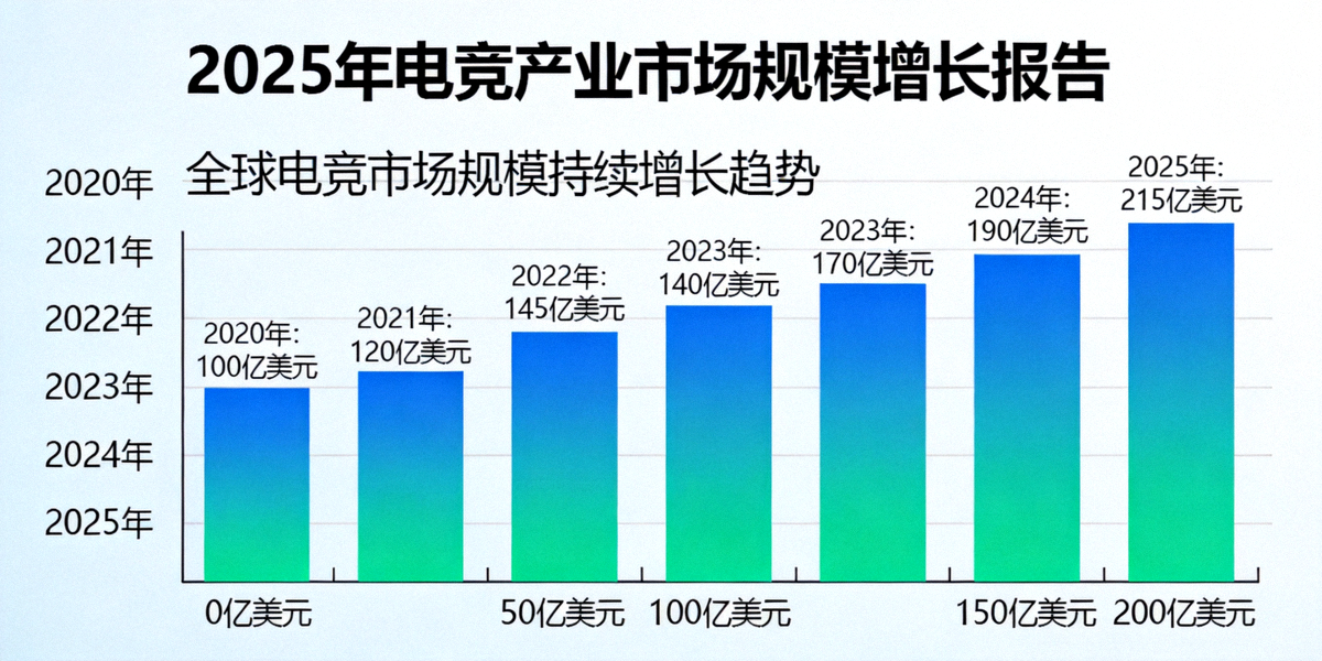 2025年电竞产业报告显示市场规模持续增长图表